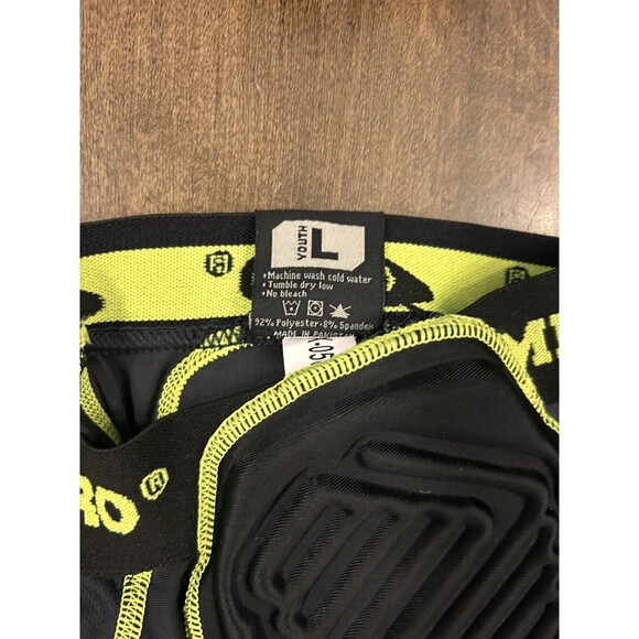 New Champro Football Girdle Pants Padded Youth Large Black Football Compression - Picture 3 of 6